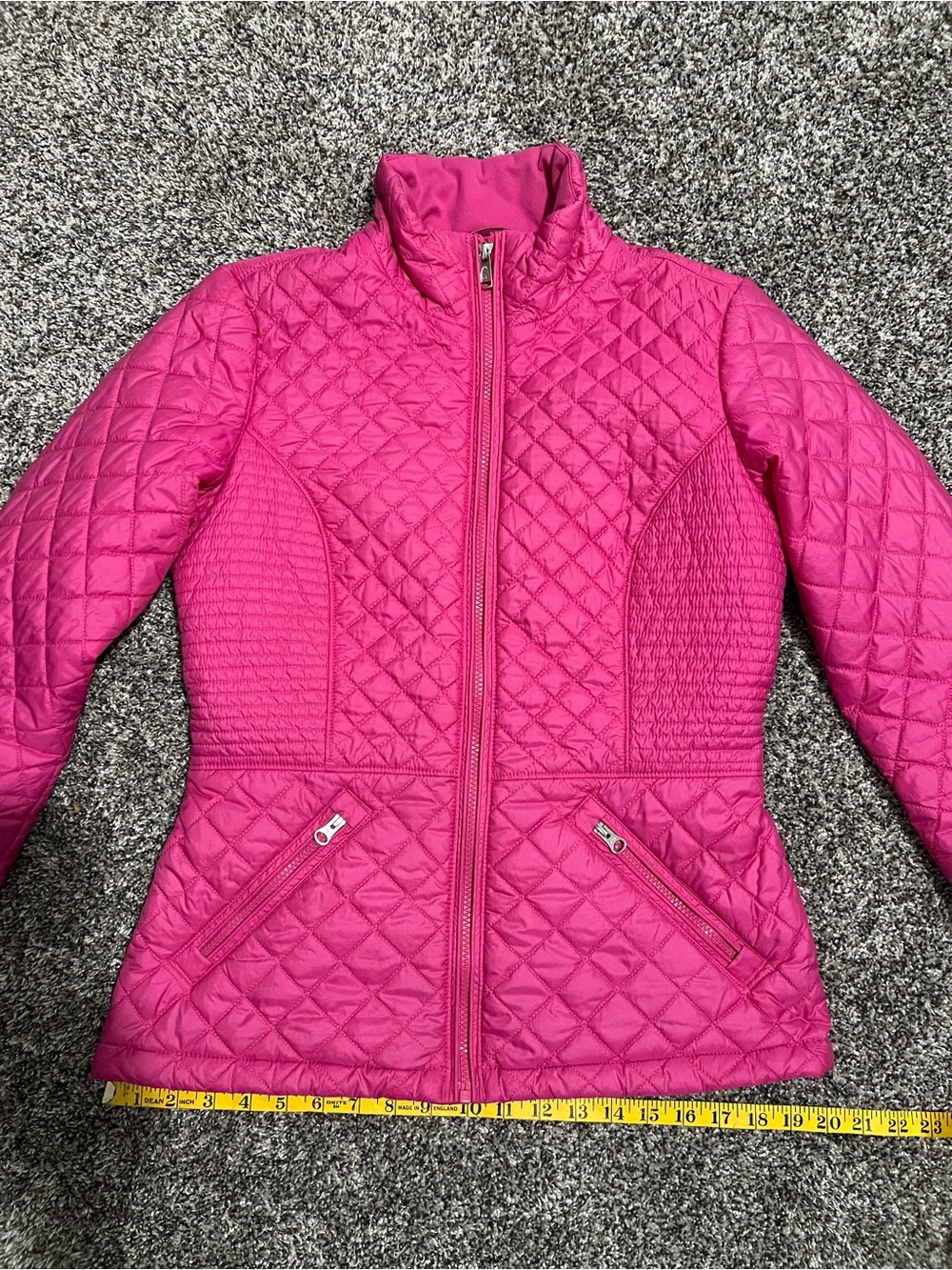 The North Face Women's Quilted Hot Pink Zip Jacket M - Picture 15 of 16
